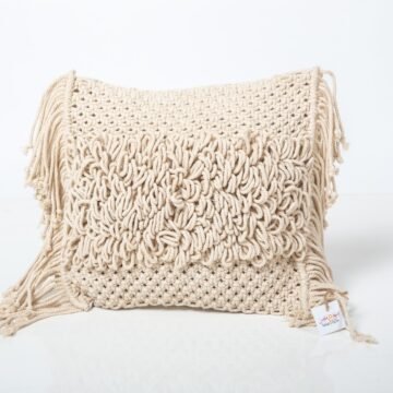 Curly Macrame Cushion