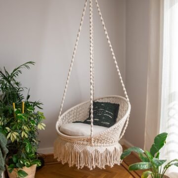 Net Circle Macrame Swing